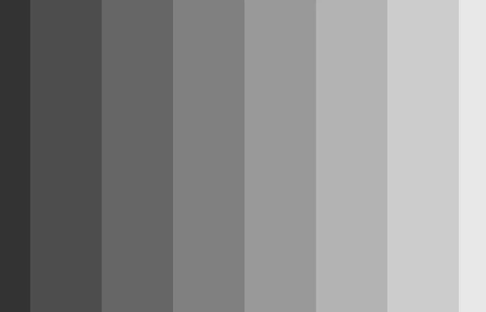 Shafes of gray color