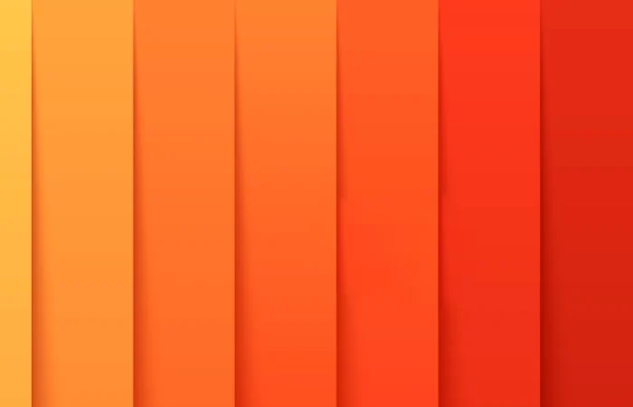 Shafes of orange color