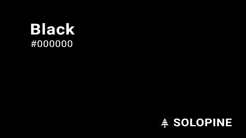 Black color Black color